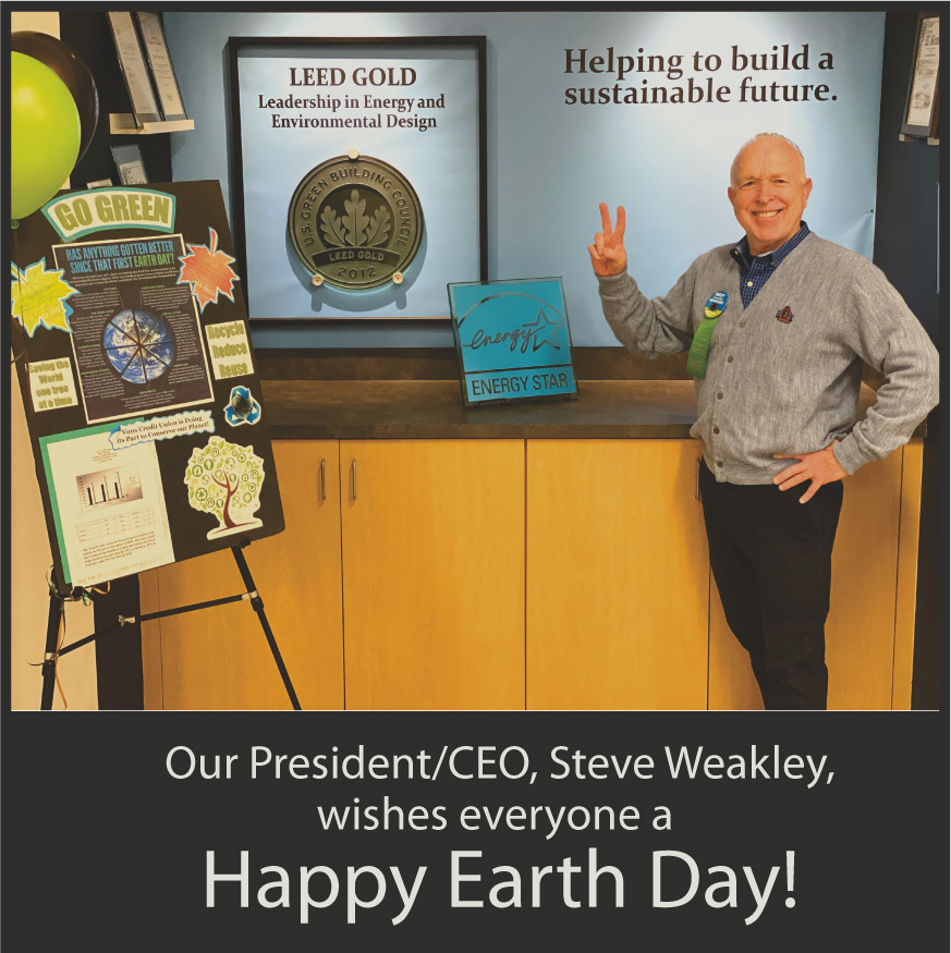 Earth day certified federal credit union